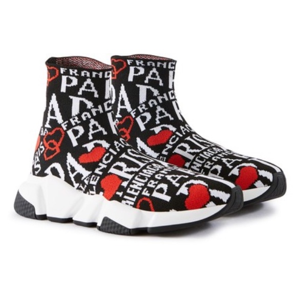 Balenciaga speed trainer Paris jacquard sz 36 - Picture 2 of 6